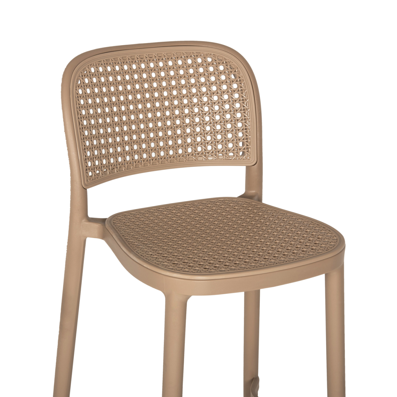 BAR STOOL POLYPROPYLENE HM5939.03 IN CAPPUCCINO COLOR 51x52x104Hcm. [7]