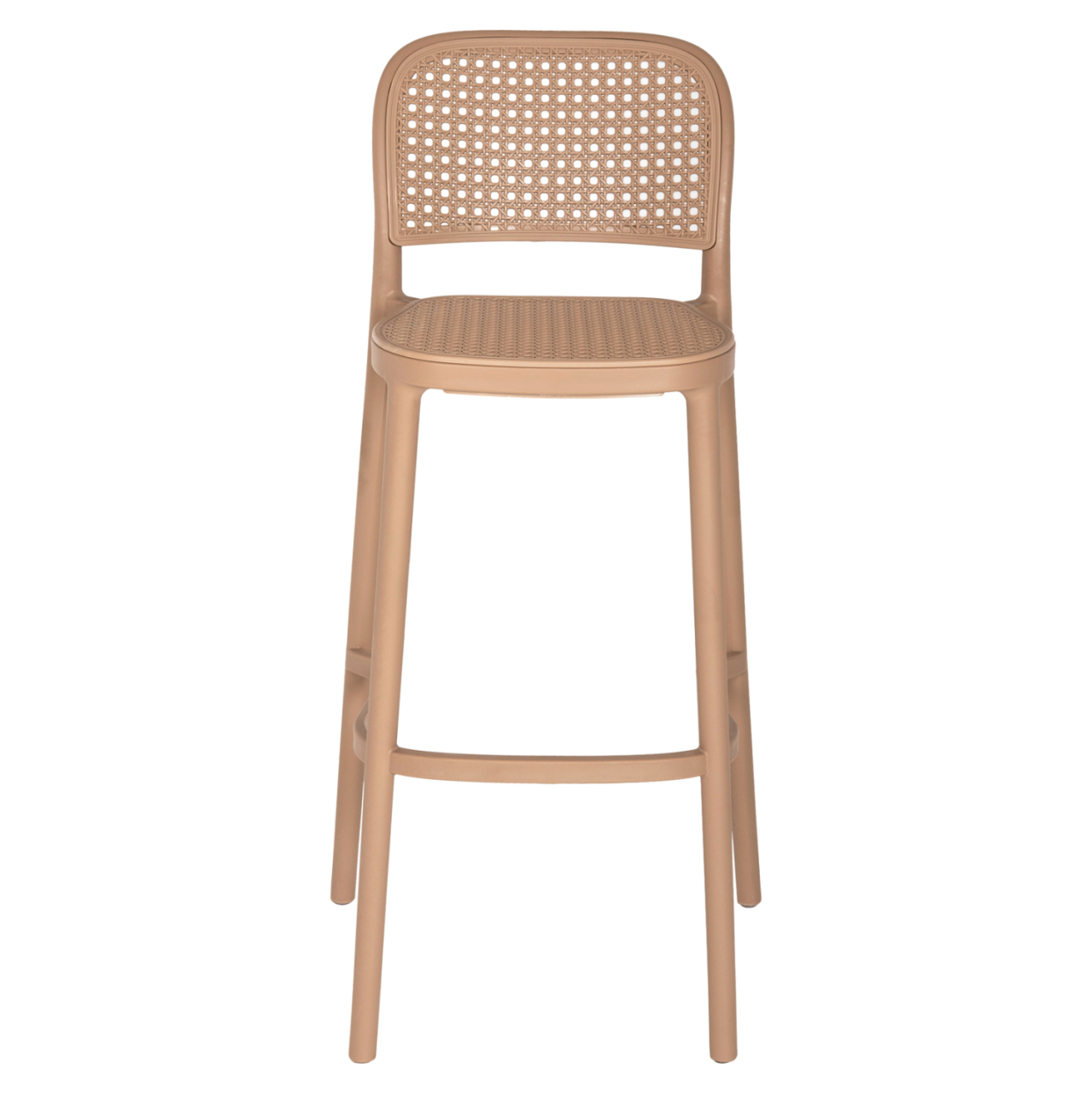 BAR STOOL POLYPROPYLENE HM5939.03 IN CAPPUCCINO COLOR 51x52x104Hcm. [3]