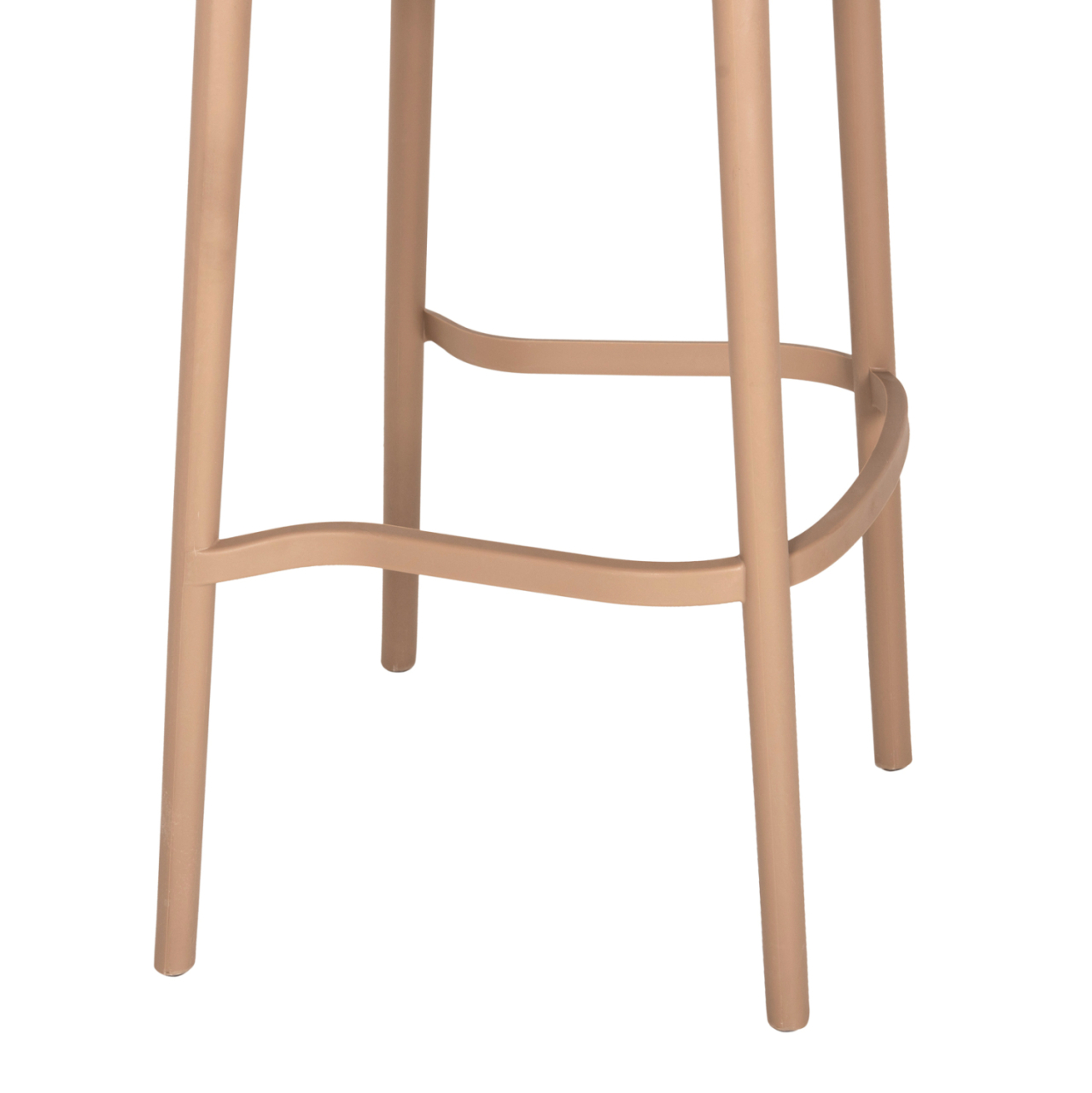 BAR STOOL POLYPROPYLENE HM5939.03 IN CAPPUCCINO COLOR 51x52x104Hcm. [10]