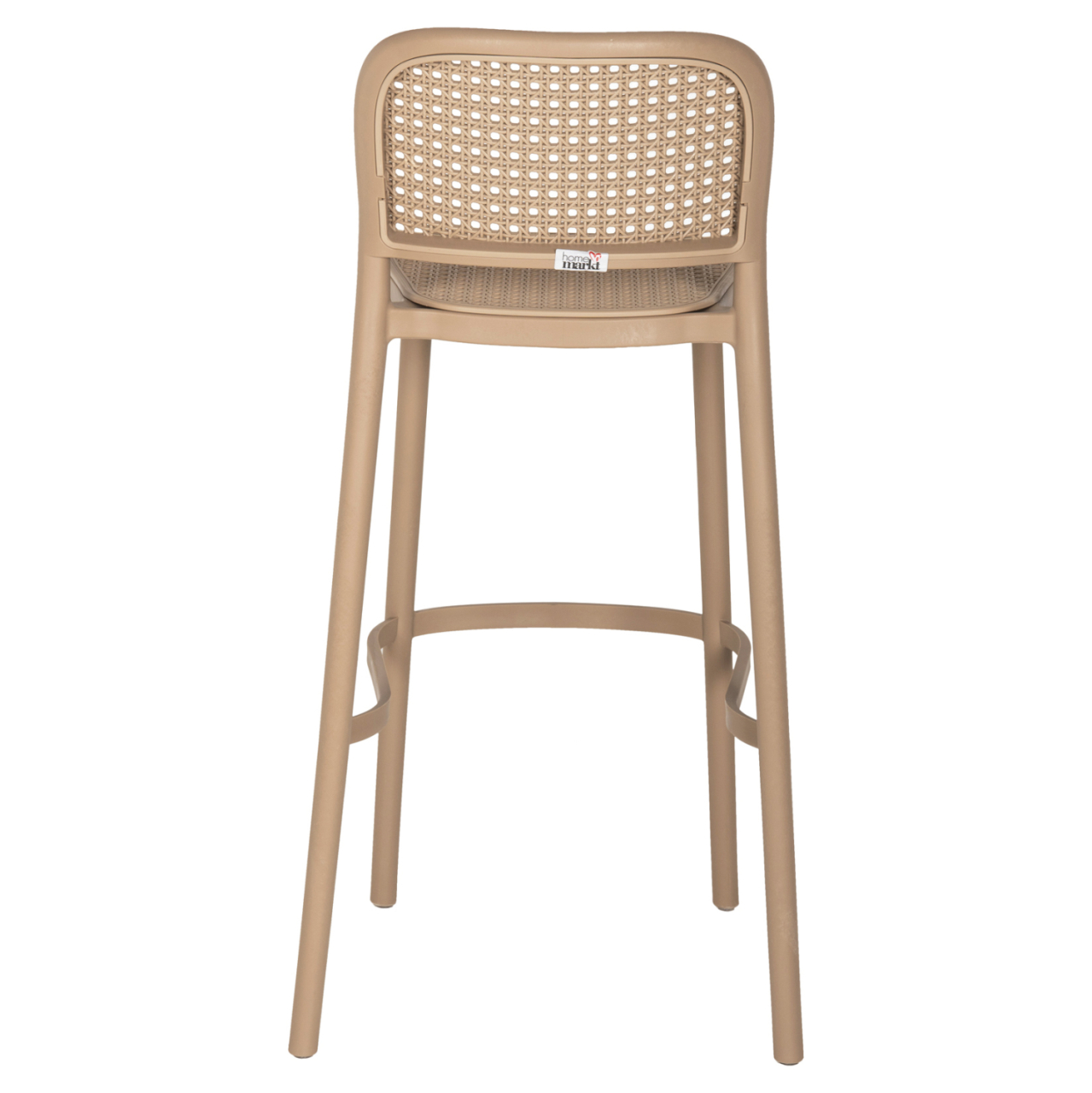 BAR STOOL POLYPROPYLENE HM5939.03 IN CAPPUCCINO COLOR 51x52x104Hcm. [6]