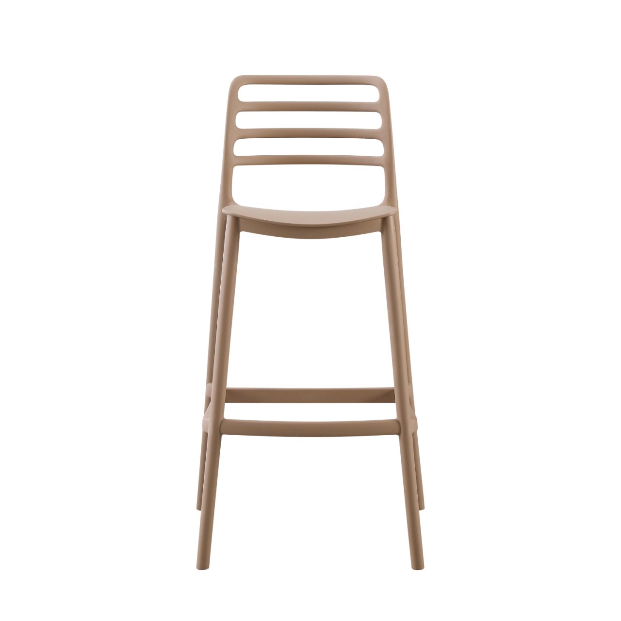 BAR STOOL POLYPROPYLENE SNOD HM6099.04 CAPPUCCINO 37,2x50x101,5Hcm. [2]