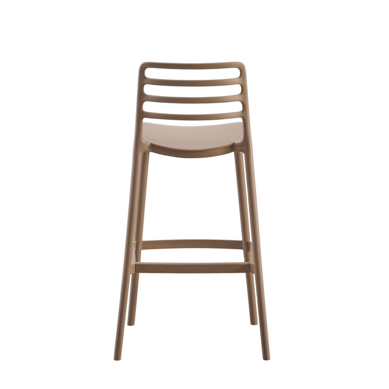 BAR STOOL POLYPROPYLENE SNOD HM6099.04 CAPPUCCINO 37,2x50x101,5Hcm. [4]