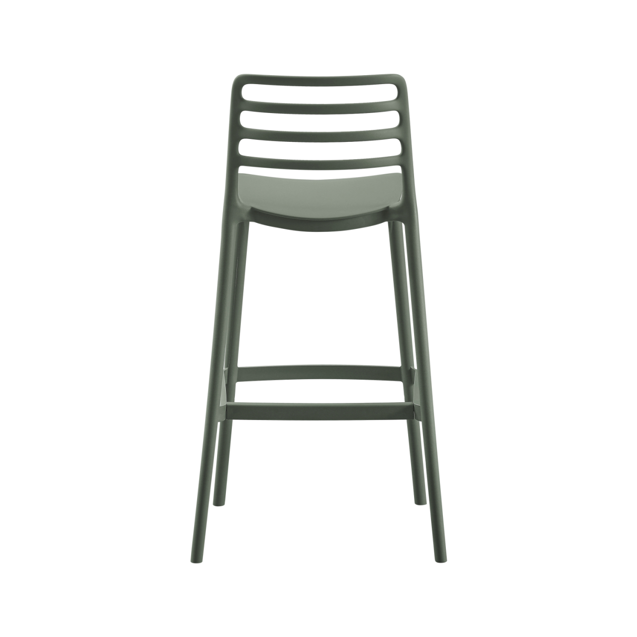 BAR STOOL POLYPROPYLENE SNOD HM6099.07 OLIVE GREEN 37,2x50x101,5Hcm. [4]