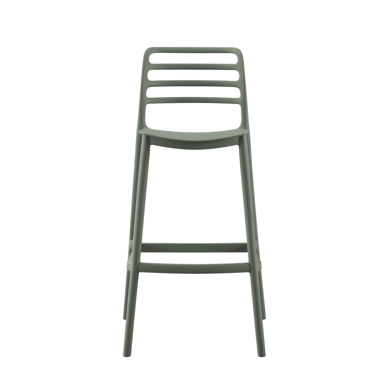BAR STOOL POLYPROPYLENE SNOD HM6099.07 OLIVE GREEN 37,2x50x101,5Hcm. [2]