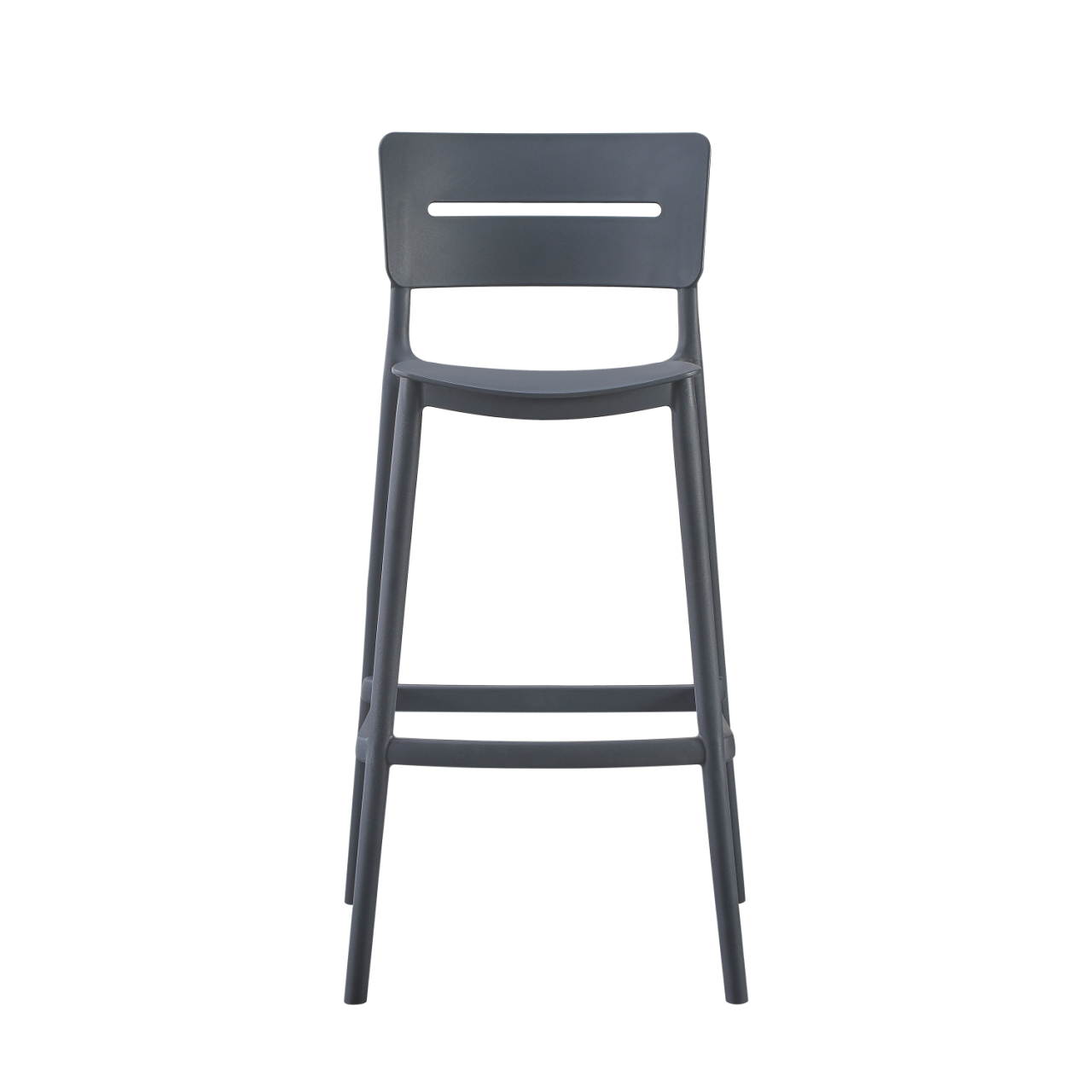 BAR STOOL POLYPROPYLENE SNOD2 HM6100.03 GREY 37,2x50x101,5Hcm. [2]