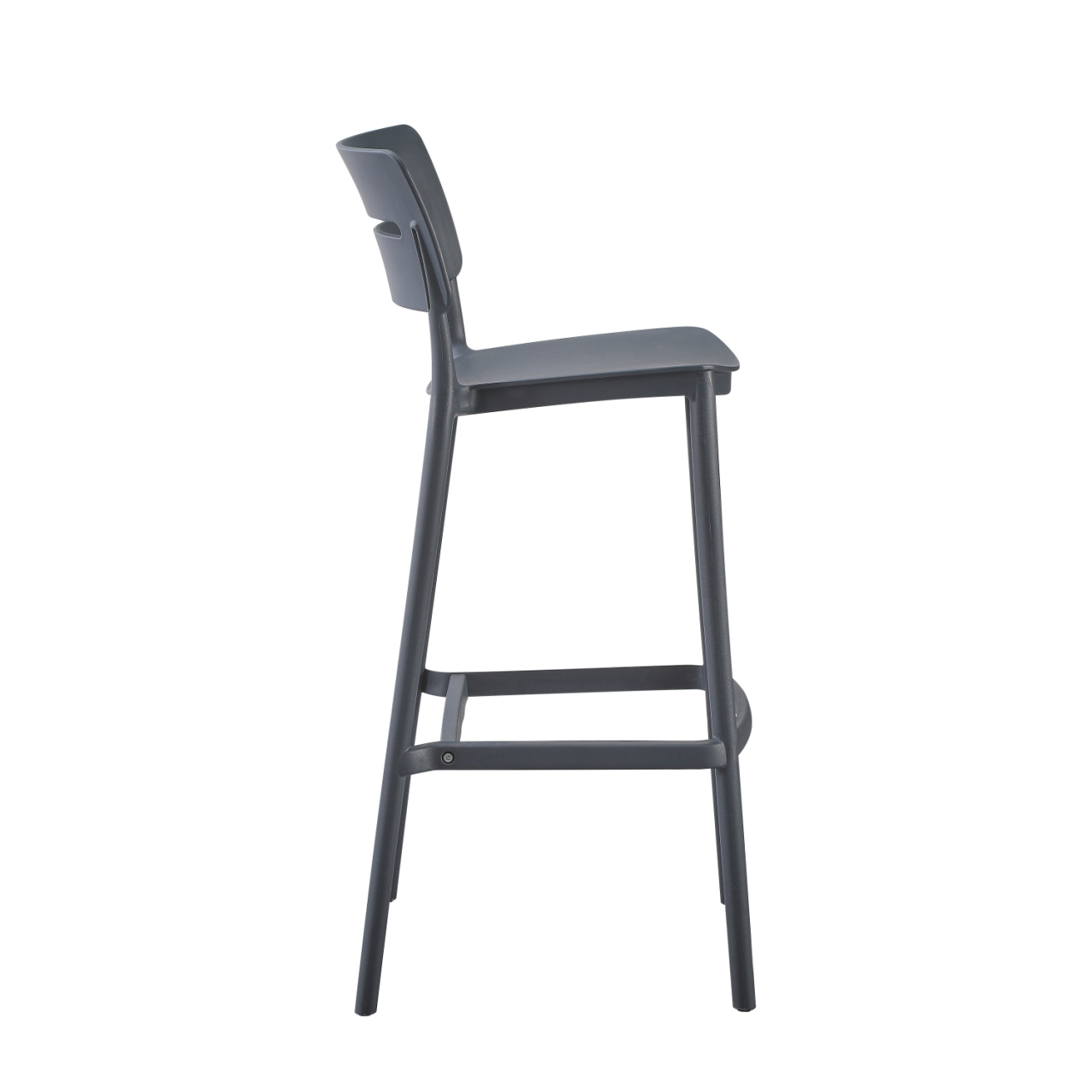 BAR STOOL POLYPROPYLENE SNOD2 HM6100.03 GREY 37,2x50x101,5Hcm. [3]
