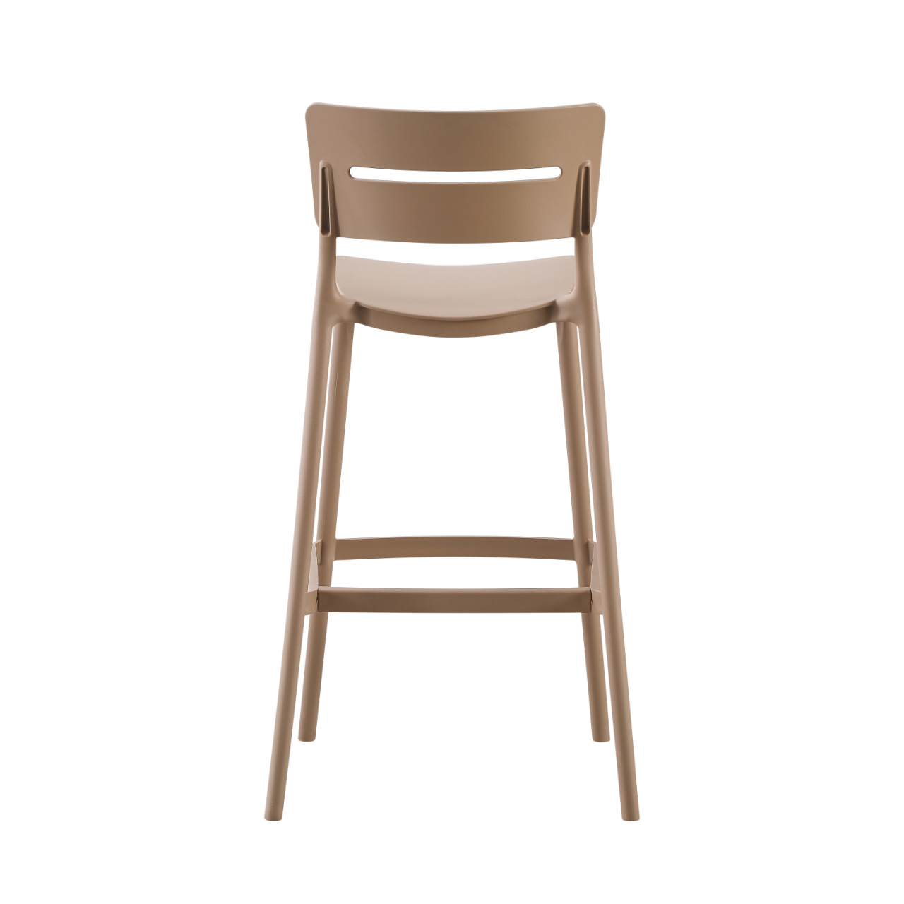 BAR STOOL POLYPROPYLENE SNOD2 HM6100.04 CAPPUCCINO 37,2x50x101,5Hcm. [4]