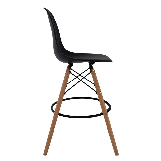 Bar Stool Renata Black HM0173.02 47x50x108 cm [3]