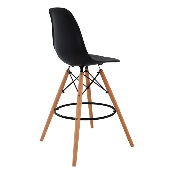 Bar Stool Renata Black HM0173.02 47x50x108 cm [4]