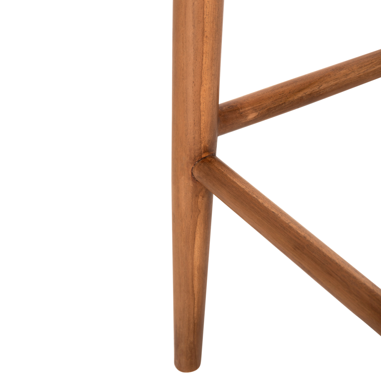 BAR STOOL ROSCO HM6134 TEAK WOOD IN NATURAL-VIRO ROPE IN BEIGE 47x52x100Hcm. [9]