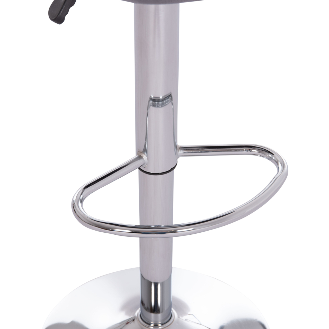 BAR STOOL ROSE HM204.41 CHROMED BASE and SUSPENSION and GREY VELVET 48x45x105Hcm. [9]
