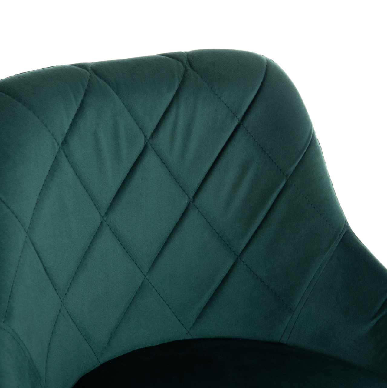 BAR STOOL ROSE HM204.46 CHROMED BASE and SUSPENSION and CYPRESS GREEN VELVET 48x45x105Hcm. [7]