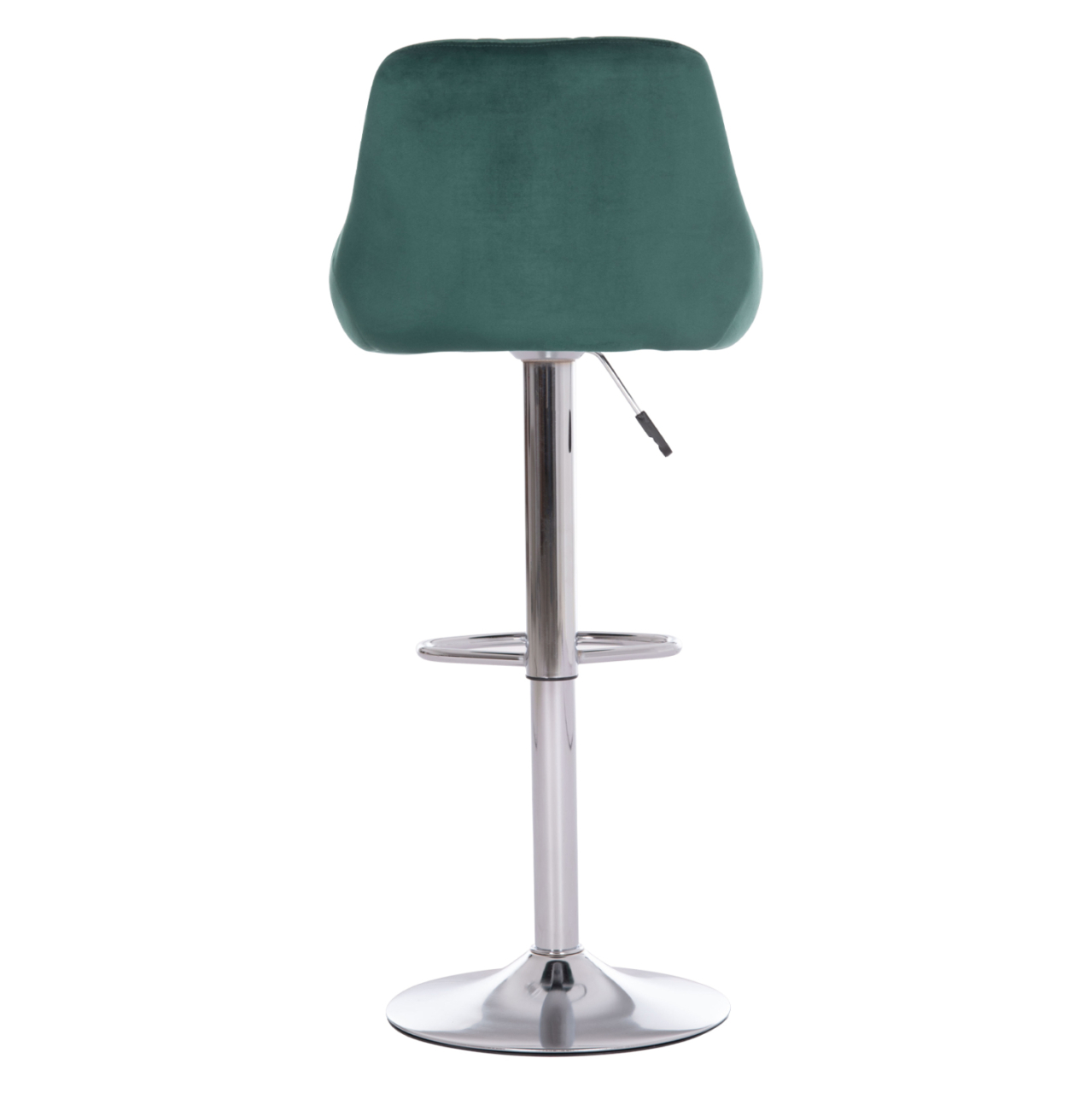 BAR STOOL ROSE HM204.46 CHROMED BASE and SUSPENSION and CYPRESS GREEN VELVET 48x45x105Hcm. [6]