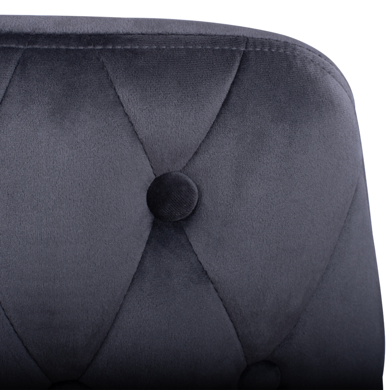 Bar Stool SERENITY HM8519.01 from velvet grey with metallic frame 51x57x110cm [10]