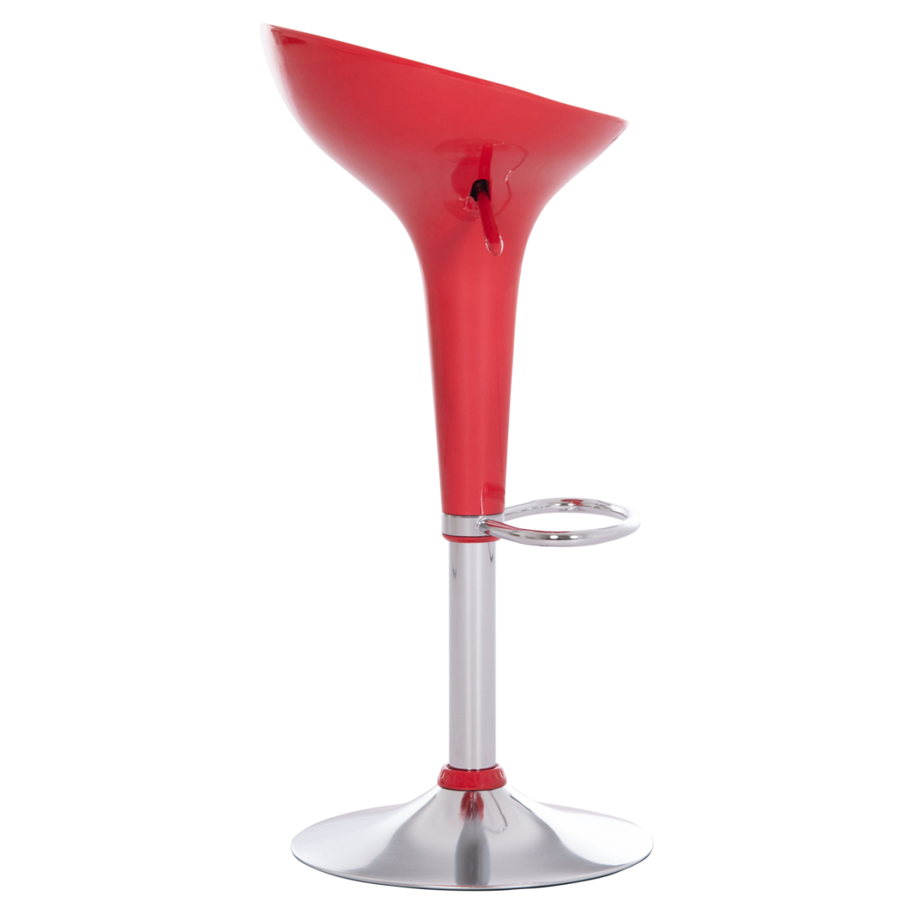 BAR STOOL SWIVEL DAISY HM200.24 ABS IN RED--SUSPENSION 44x38x85Hcm. [4]