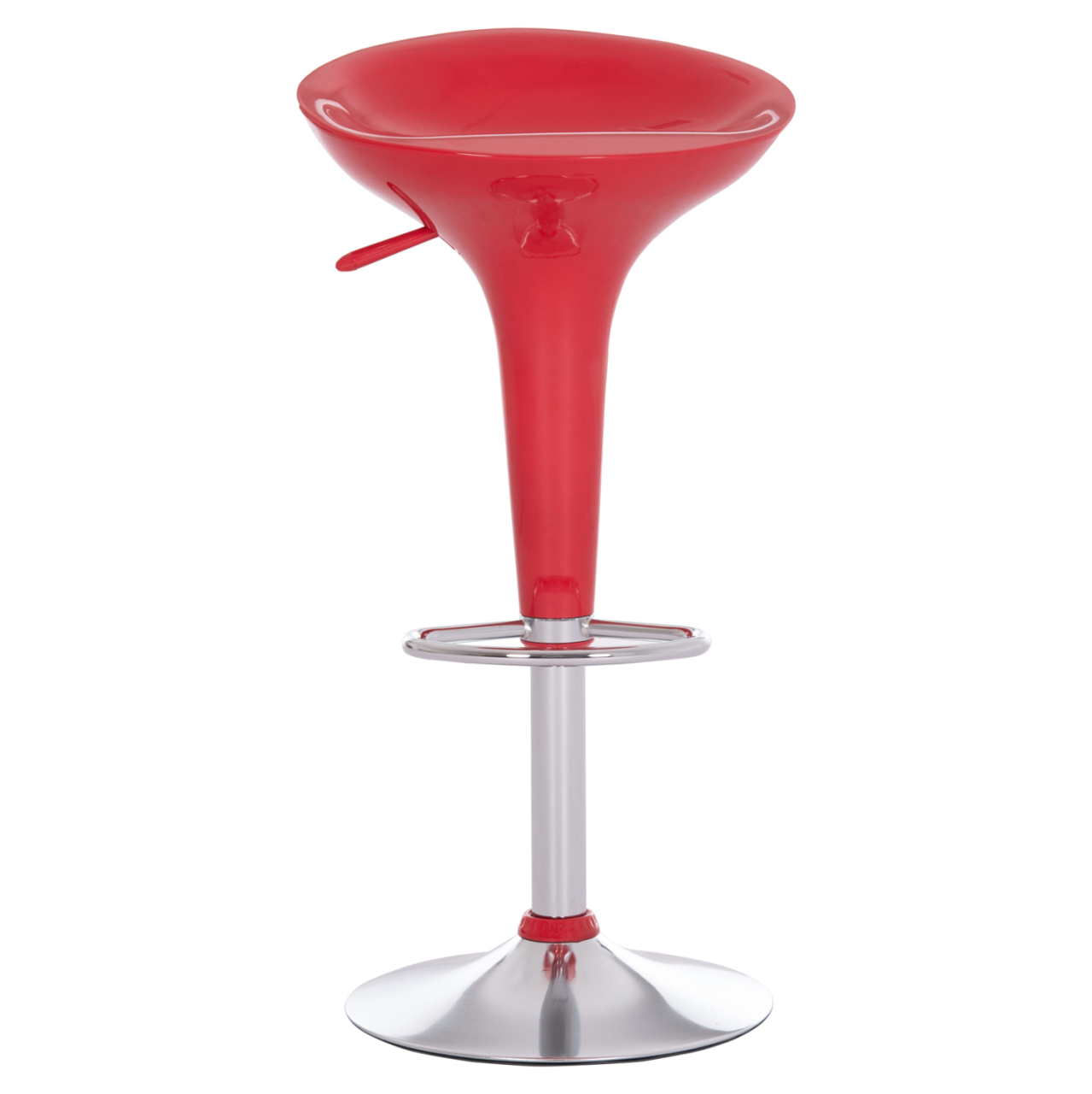 BAR STOOL SWIVEL DAISY HM200.24 ABS IN RED--SUSPENSION 44x38x85Hcm. [3]