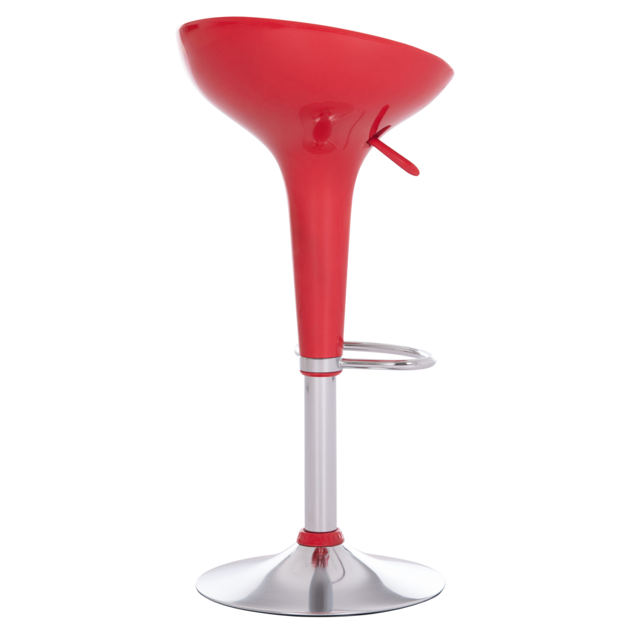 BAR STOOL SWIVEL DAISY HM200.24 ABS IN RED--SUSPENSION 44x38x85Hcm. [5]