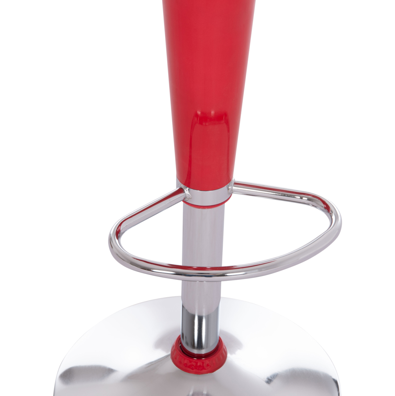 BAR STOOL SWIVEL DAISY HM200.24 ABS IN RED--SUSPENSION 44x38x85Hcm. [8]