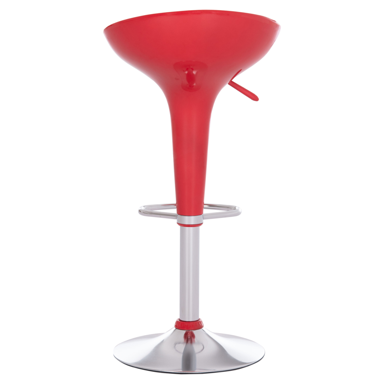 BAR STOOL SWIVEL DAISY HM200.24 ABS IN RED--SUSPENSION 44x38x85Hcm. [6]