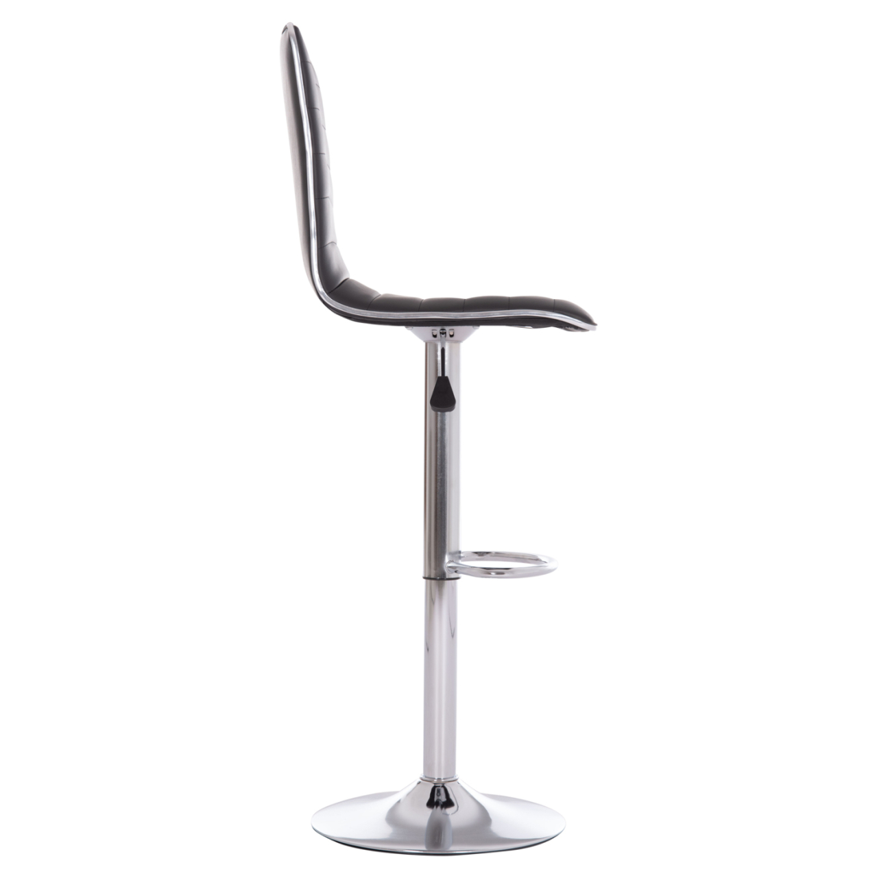 BAR STOOL SWIVEL NEXUS HM209.21 SUSPENSION and BLACK PU 43x47x116Hcm. [4]