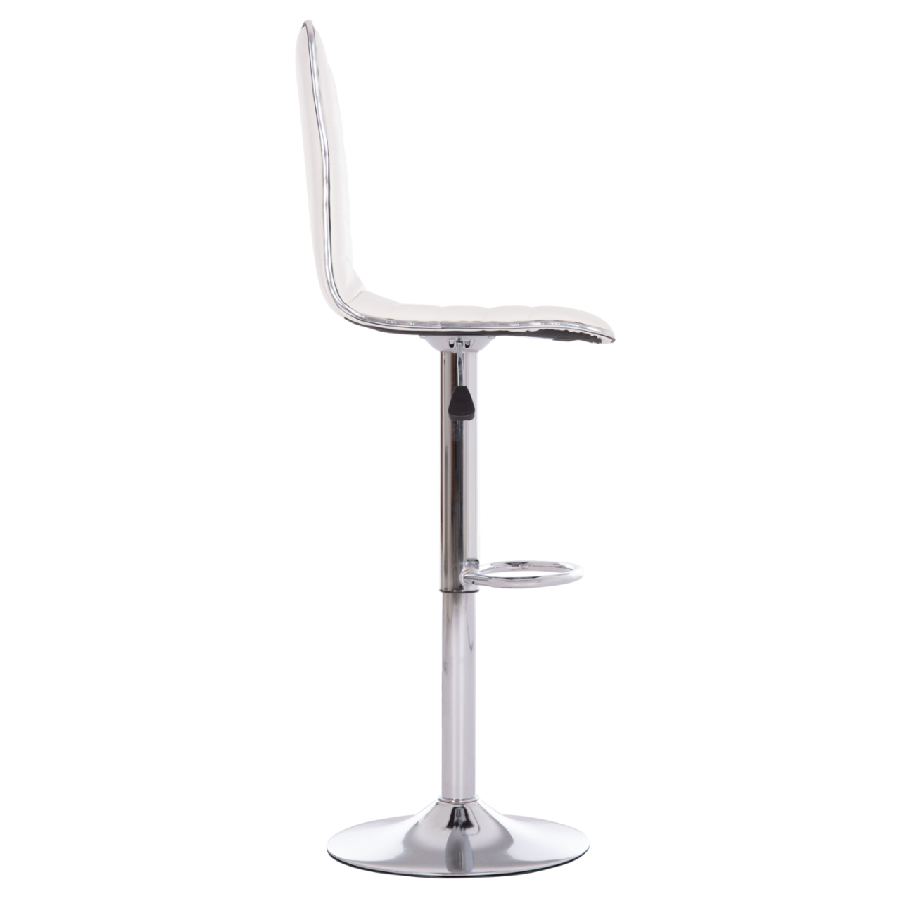BAR STOOL SWIVEL NEXUS HM209.22 SUSPENSION and WHITE PU 43x47x116Hcm. [4]