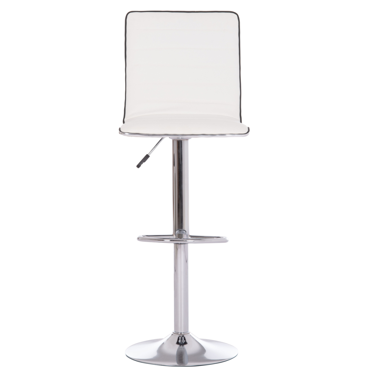 BAR STOOL SWIVEL NEXUS HM209.22 SUSPENSION and WHITE PU 43x47x116Hcm. [3]