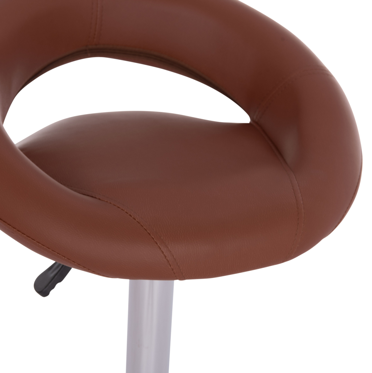 BAR STOOL SWIVEL REA HM203.23 WITH SUSPENSION-BROWN PU 54x47x96Hcm. [8]
