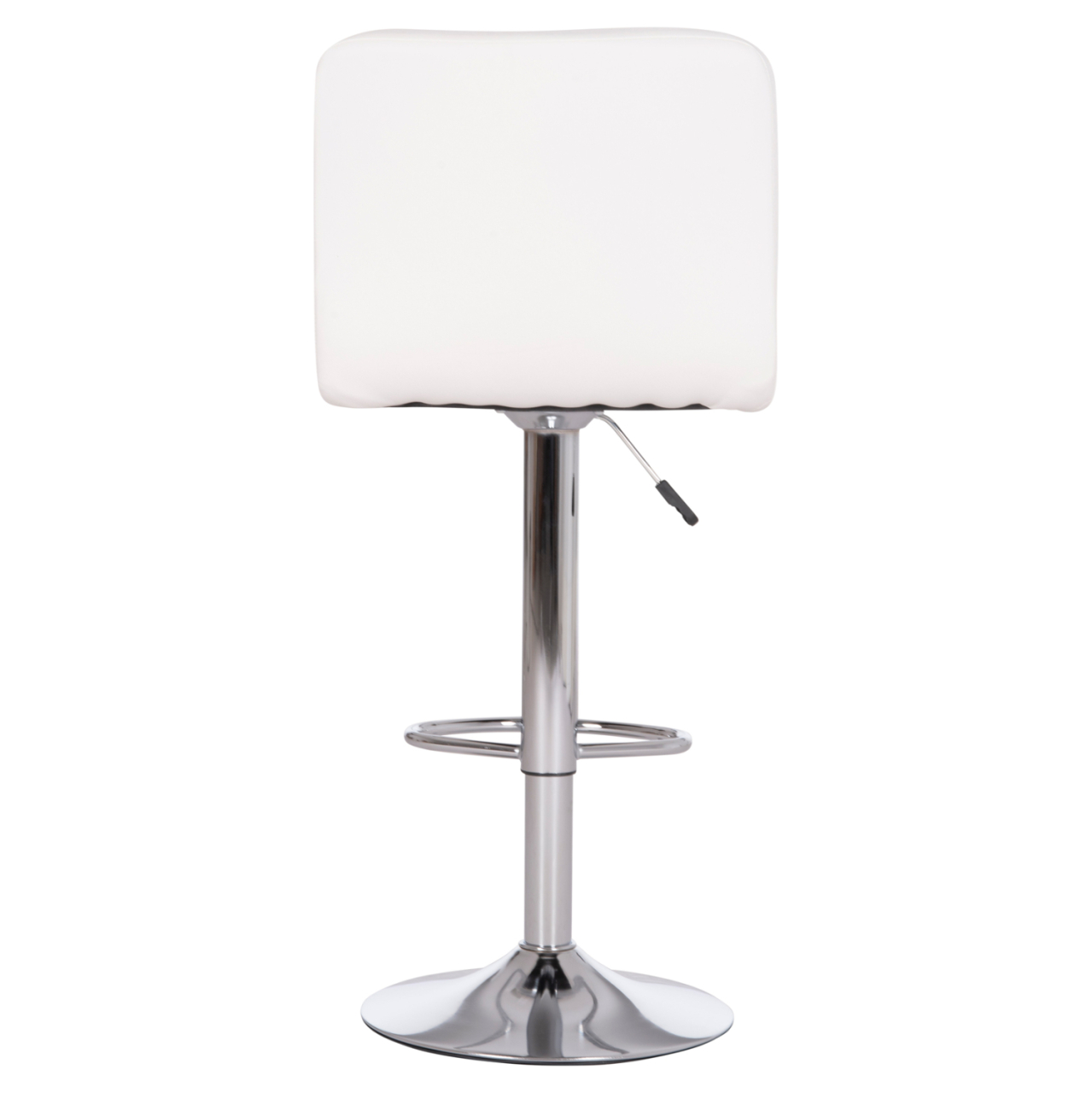 BAR STOOL SWIVELING DIANA HM202.22 WHITE PU--CHROMED METAL 44x52x109Hcm. [6]