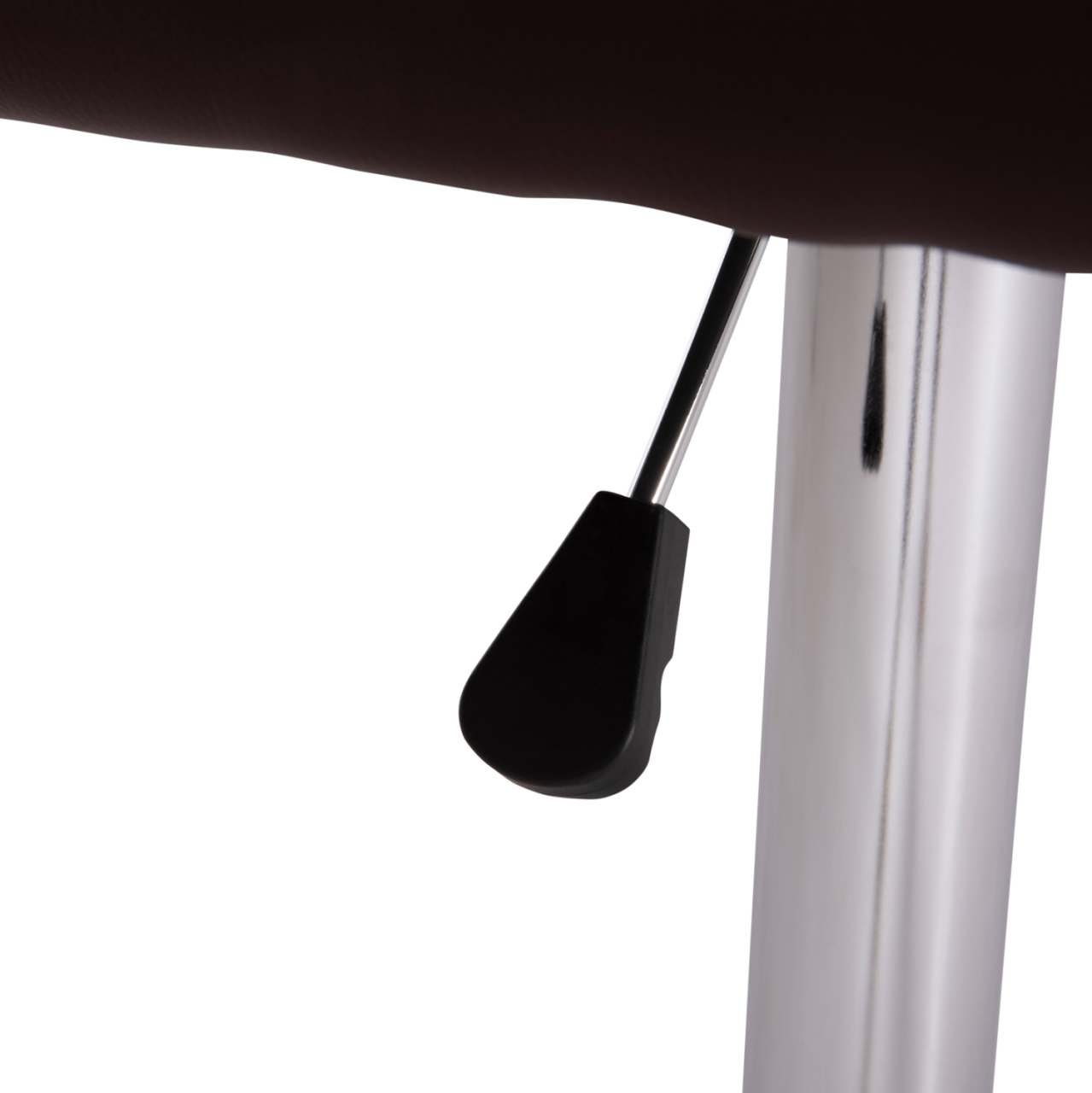 BAR STOOL SWIVELING DIANA HM202.23 BROWN PU--CHROMED METAL 44x52x109Hcm. [10]