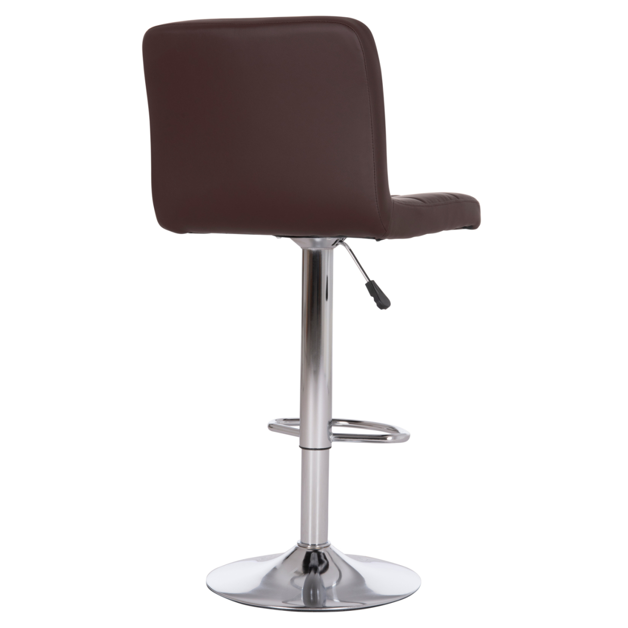 BAR STOOL SWIVELING DIANA HM202.23 BROWN PU--CHROMED METAL 44x52x109Hcm. [5]