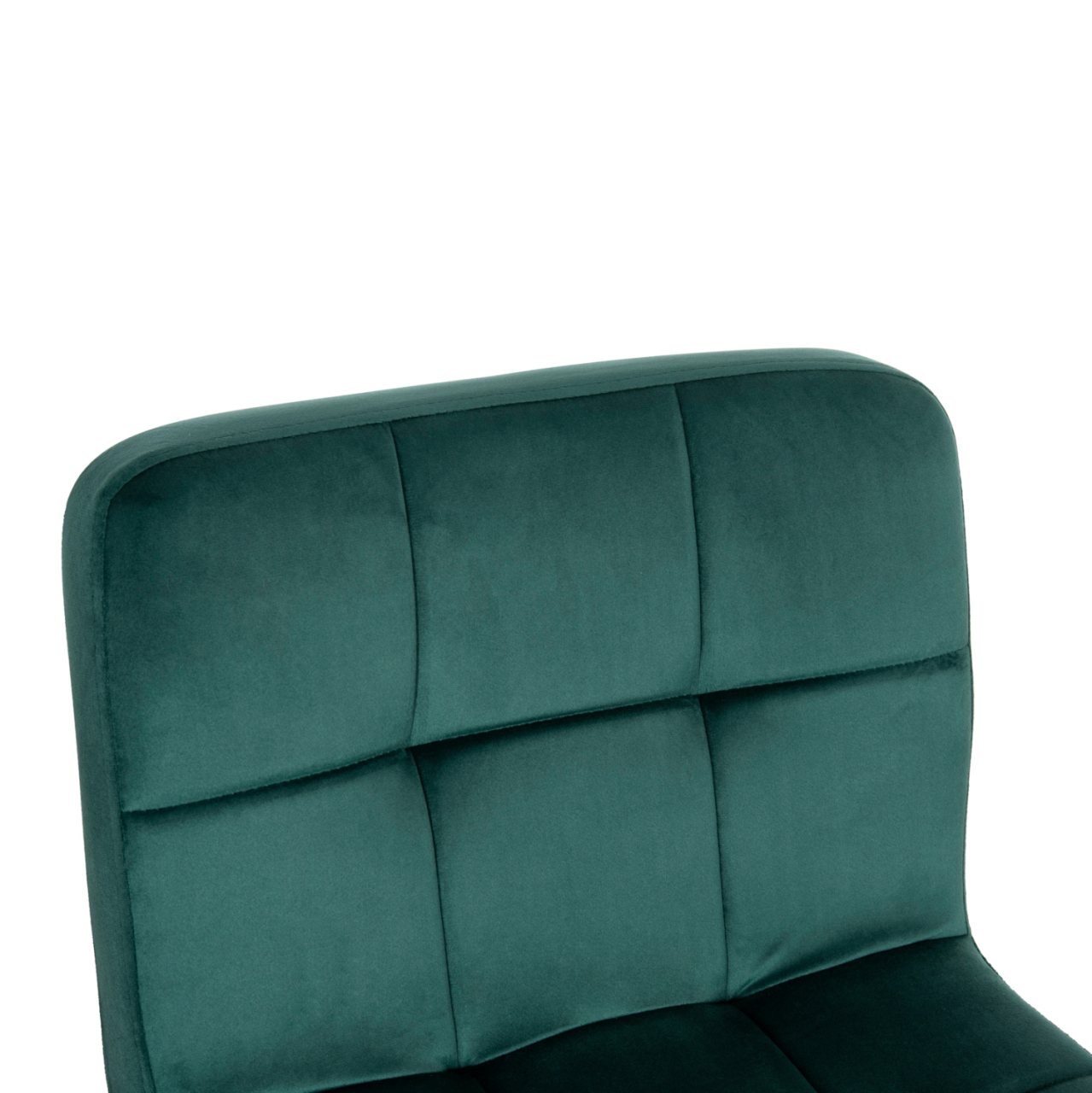 BAR STOOL SWIVELING DIANA HM202.43 CYPRESS GREEN VELVET--BLACK MATTE METAL 44x52x109Hcm. [7]