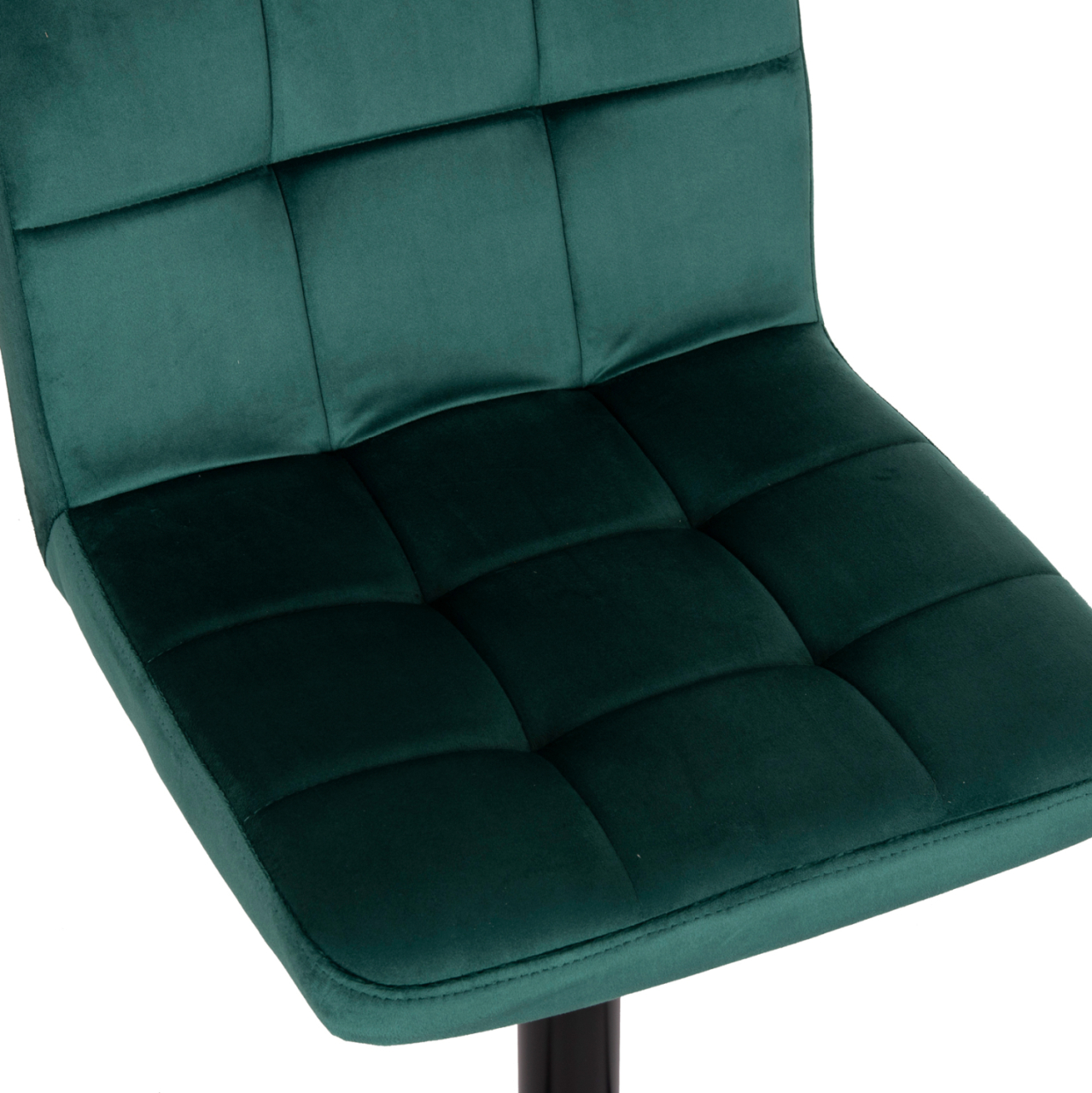 BAR STOOL SWIVELING DIANA HM202.43 CYPRESS GREEN VELVET--BLACK MATTE METAL 44x52x109Hcm. [8]