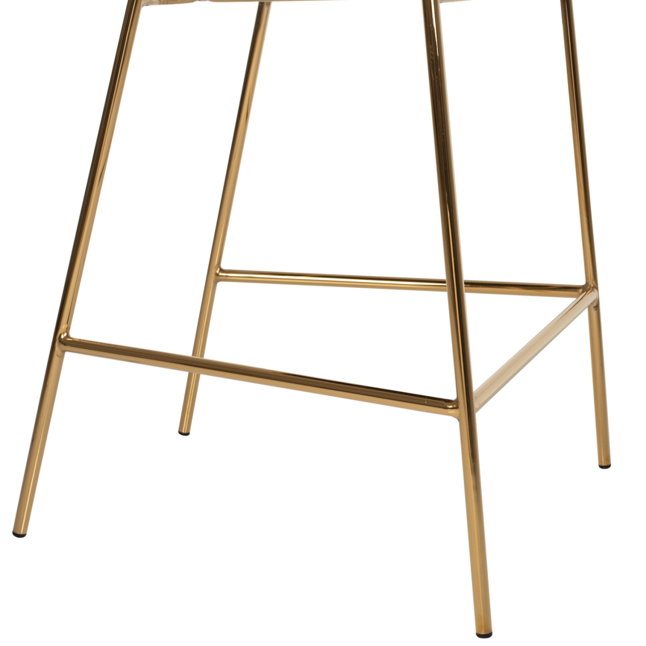 BAR STOOL THEODORE HM8734.04 BLACK VELVET GOLD METAL FRAME 60x55x100Hcm. [8]