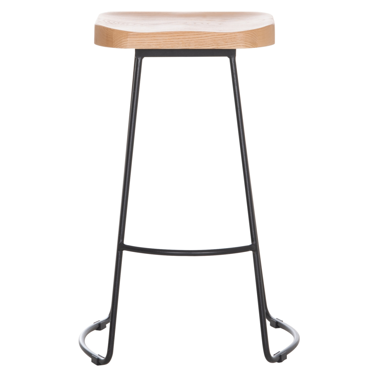 BAR-STOOL TOON WOOD-METAL IN NATURAL-BLACK 47.5Χ41.5Χ70Hcm.HM9333.01 [3]