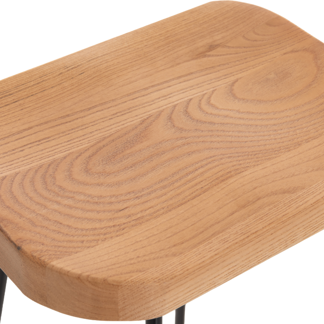 BAR-STOOL TOON WOOD-METAL IN NATURAL-BLACK 47.5Χ41.5Χ70Hcm.HM9333.01 [7]