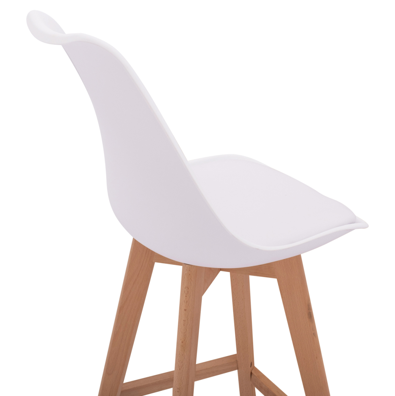 Bar Stool Vegas HM8000.11 White 48x58x105 cm [9]