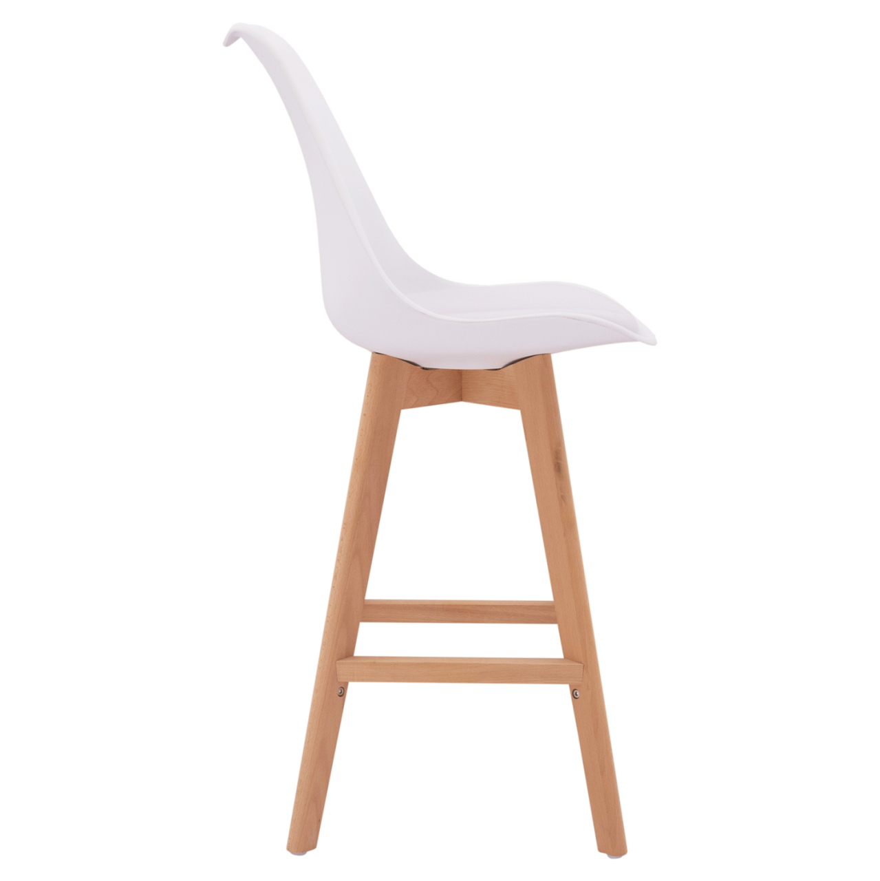 Bar Stool Vegas HM8000.11 White 48x58x105 cm [4]