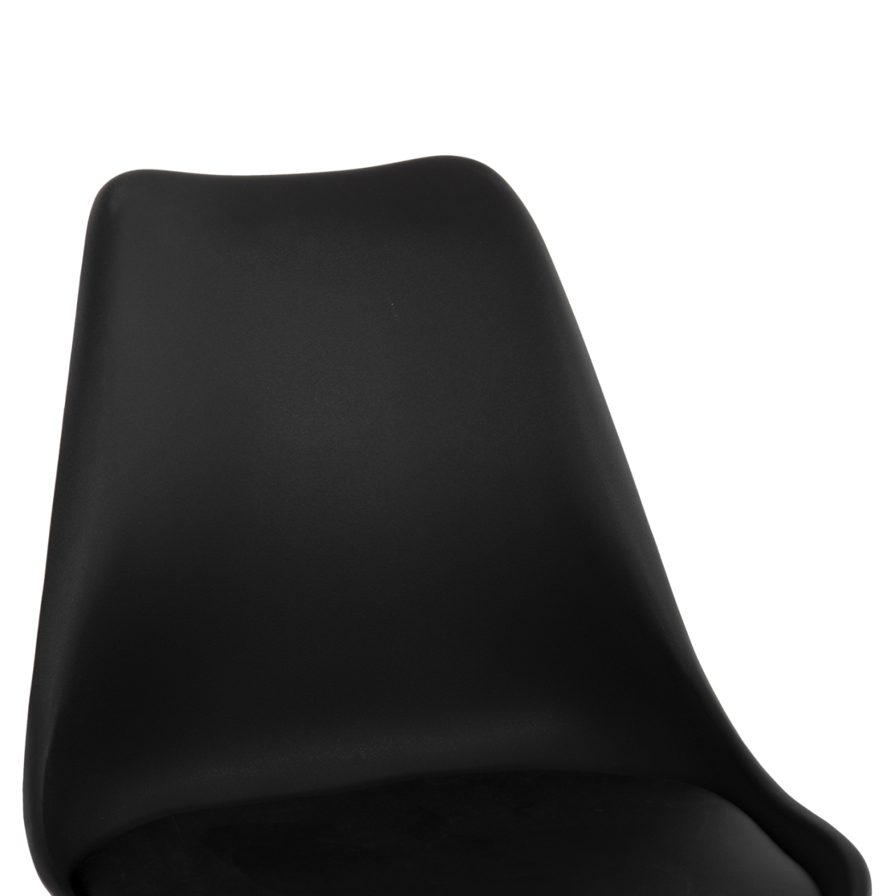 BAR STOOL VEGAS HM8000.22 MEDIUM HEIGHT BLACK POLYPROPYLENE NATURAL BEECH WOOD 47x58x100Hcm. [7]