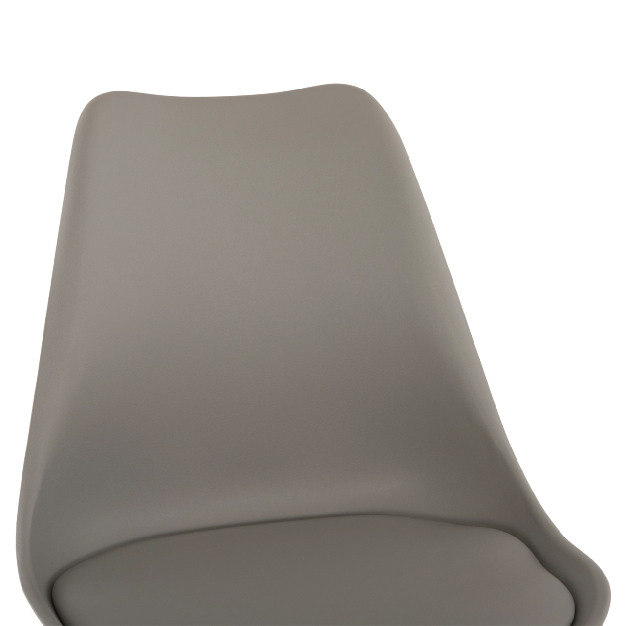 BAR STOOL VEGAS HM8000.40 MEDIUM HEIGHT GREY POLYPROPYLENE NATURAL BEECH WOOD 47x58x100Hcm. [7]