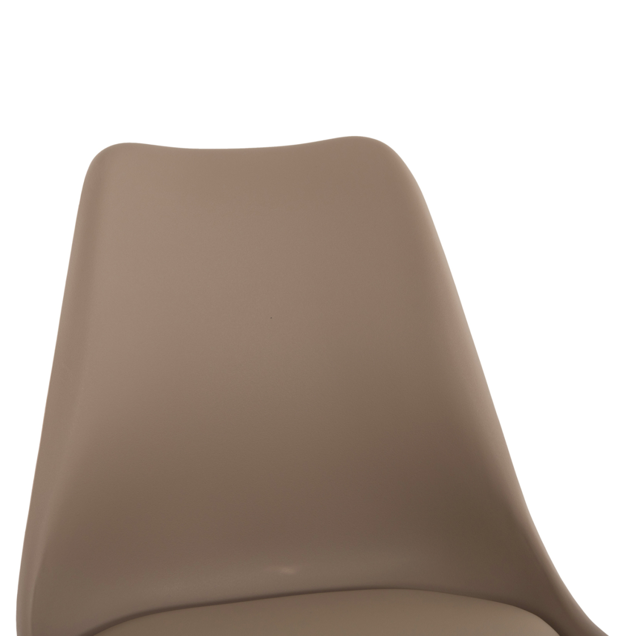 BAR STOOL VEGAS HM8000.55 MEDIUM HEIGHT CAPPUCCINO POLYPROPYLENE NATURAL BEECH WOOD 47x58x100Hcm. [7]