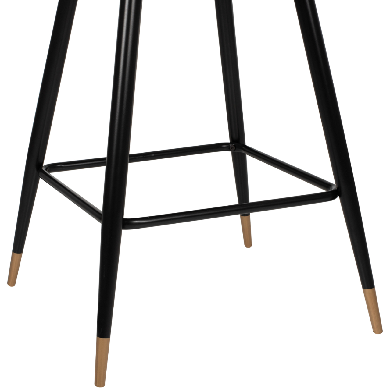 BAR STOOL VESNA HM8736.01 GREY VELVET METAL FRAME IN BLACK 50x50x90Hcm. [9]