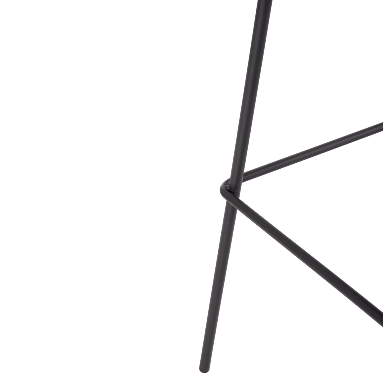 BAR STOOL VINCENT HM8579.23 BROWN FABRIC-METAL BLACK FRAME 47x46x104Hcm. [9]