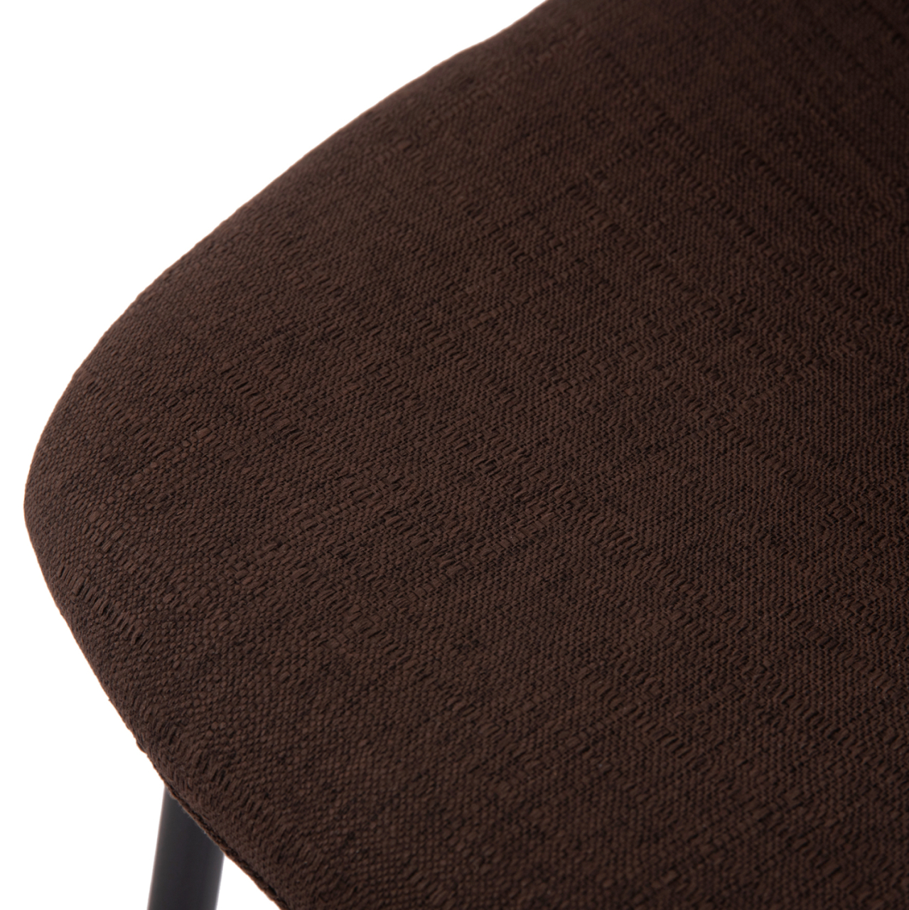 BAR STOOL VINCENT HM8579.23 BROWN FABRIC-METAL BLACK FRAME 47x46x104Hcm. [8]