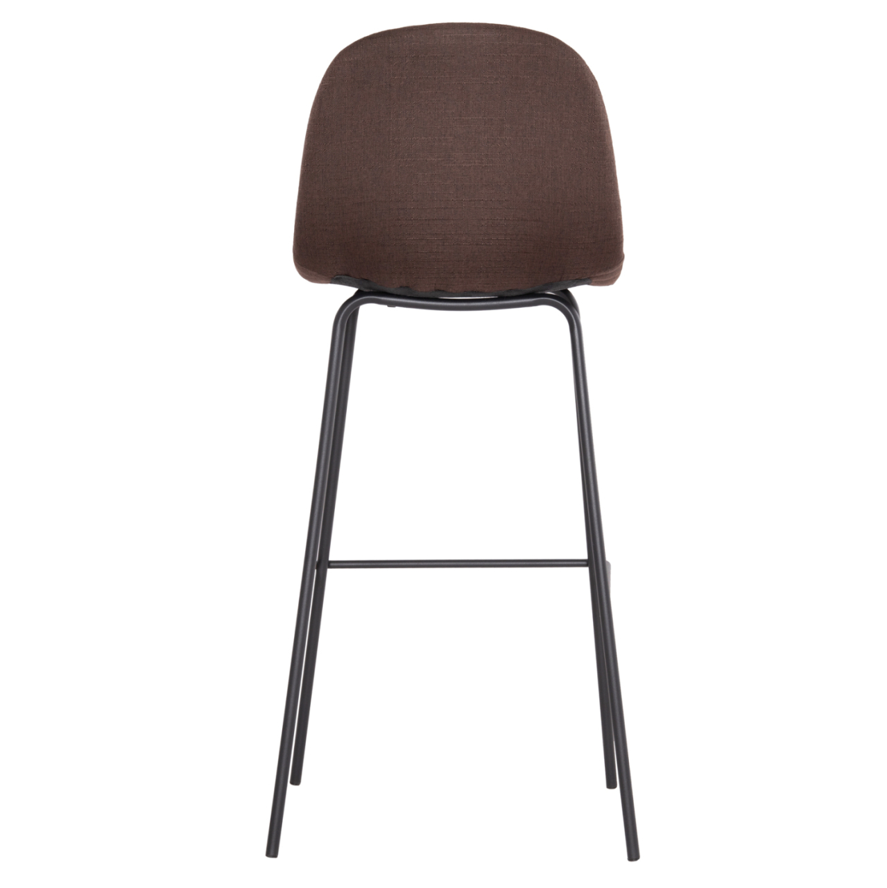 BAR STOOL VINCENT HM8579.23 BROWN FABRIC-METAL BLACK FRAME 47x46x104Hcm. [6]