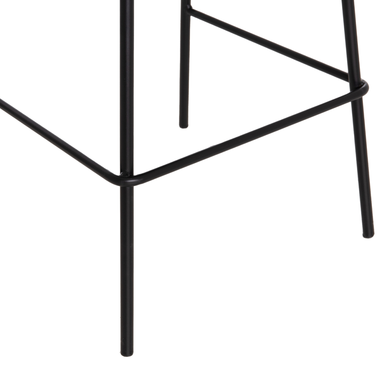 BAR STOOL VINCENT HM9298.24 MEDIUM HEIGHT-BLACK FABRIC-METAL LEGS 43x50x92.5Hcm. [9]