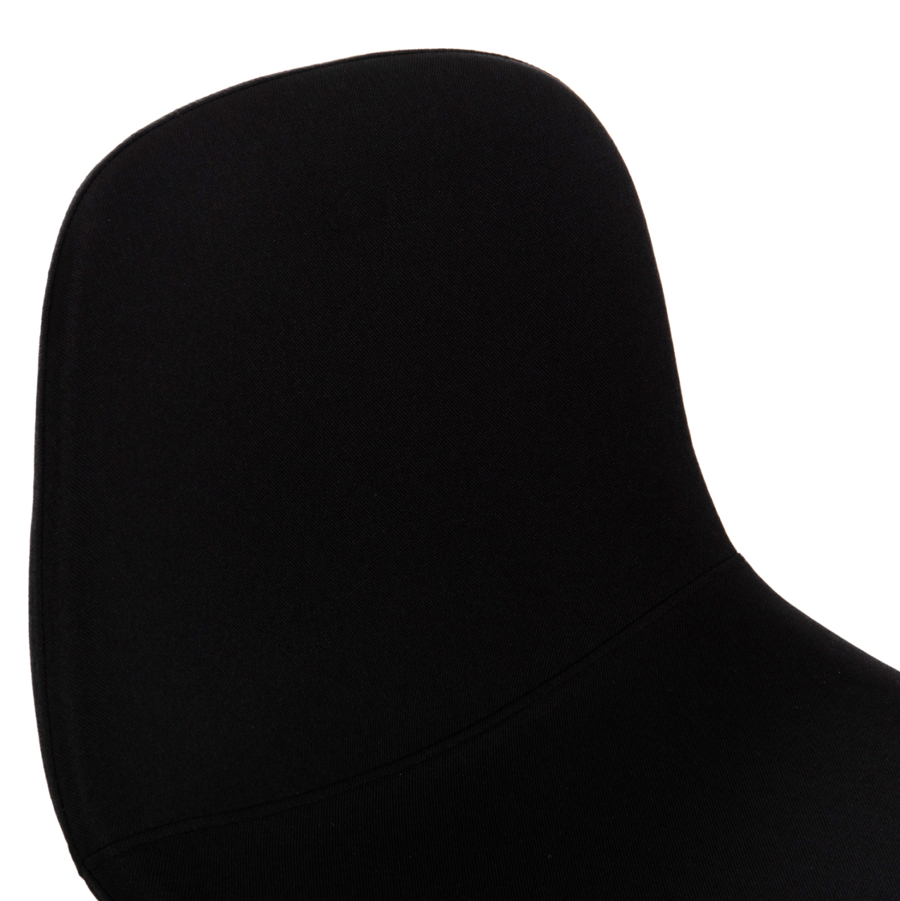 BAR STOOL VINCENT HM9298.24 MEDIUM HEIGHT-BLACK FABRIC-METAL LEGS 43x50x92.5Hcm. [7]