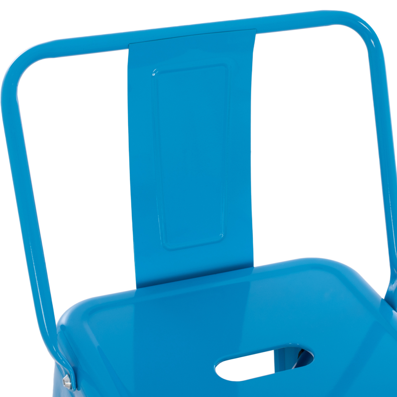 BAR STOOL WITH BACKREST MELITA-PRO HM8643.48 METAL IN BLUE 42x42x100Hcm. [7]