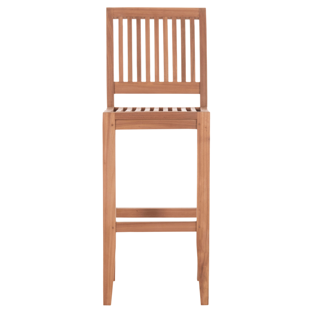 BAR STOOL WITH BACKREST PAIPER HM18110 TEAK WOOD IN NATURAL COLOR 40x49.5x114Hcm. [3]