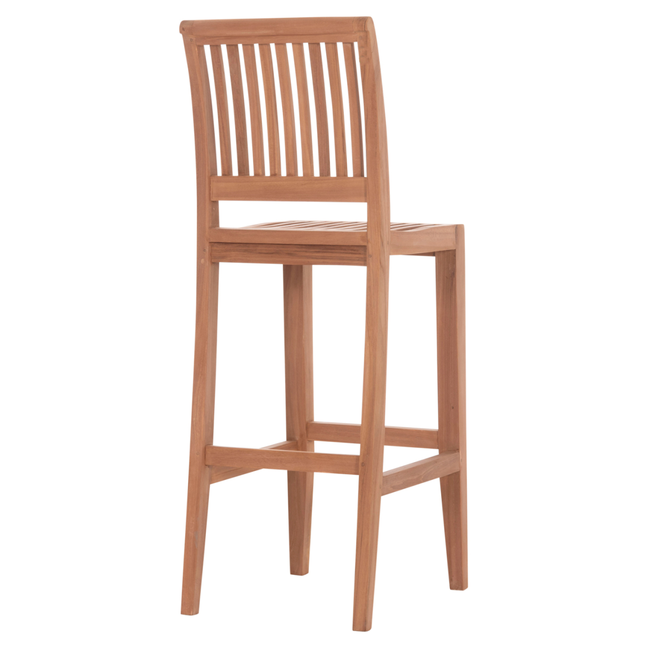 BAR STOOL WITH BACKREST PAIPER HM18110 TEAK WOOD IN NATURAL COLOR 40x49.5x114Hcm. [5]
