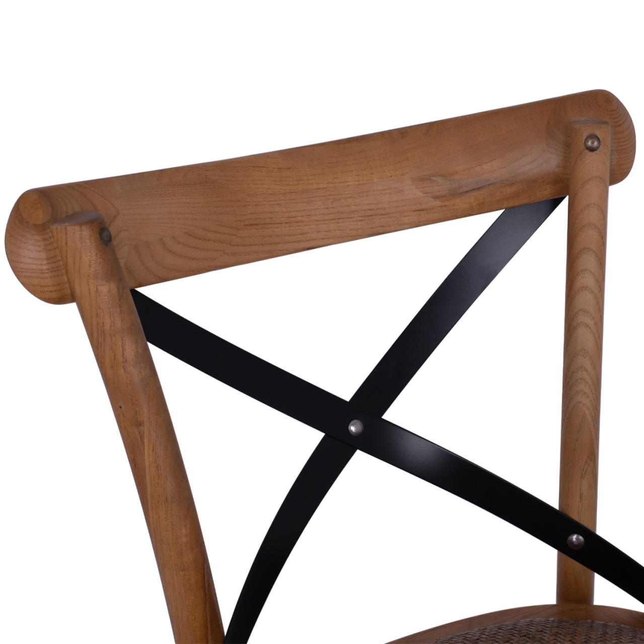 Bar Stool Wooden Forenza HM8304 Metallic with crossed back 50x58x113 cm [7]